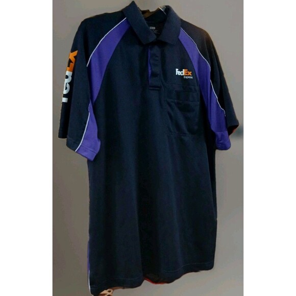 Stan Herman Utility Work Shirt Purple Black Polo Men’s L Courier Style Tech Wear - Picture 1 of 5